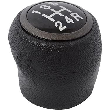 Imagem de Manopla Bola de Câmbio Novo Palio 2012 13 14 15 - Preta - Anel Cinza Chumbo