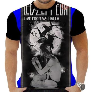 Imagem de Camiseta Camisa Personalizada Rock Clássico Led Zeppelin 5 - Obsidiana