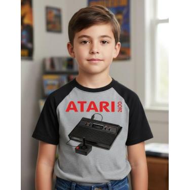 Imagem de Camiseta Infantil Atari 2600 - ALTERNATIVO BASICO CAMISETAS, Cinza, 12