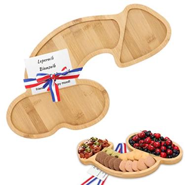 Imagem de FunisFun Placa de charcutaria engraçada novidade tábua de queijo de bambu, prato exclusivo de carne de vinho de cozinha, placa de aperitivo para festa de despedida de solteiro de inauguração de casa, presentes de mordaça presentes de elefante branco