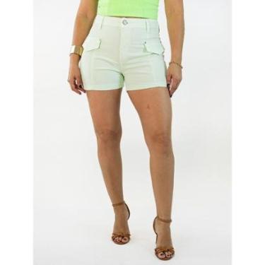 Imagem de Short Feminino Mom Sarja Cintura Alta Candy Colors Anticorpus-Feminino