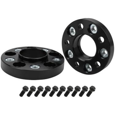 Imagem de BRTEC Adaptador de roda 5 x 120 mm 25 mm de espessura M14x 1,25 pinos espaçadores de roda de furo de 74,1 mm para BMW X5 2007-2018/X6 2008-2019 2 peças