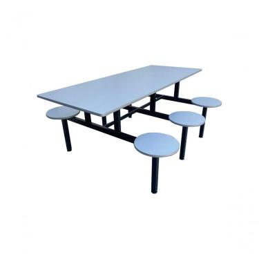 Imagem de Mesa Para Refeitório Para 06 Lugares Linha Colombo Cinza