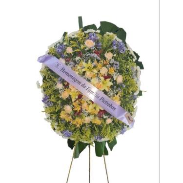 Imagem de Coroa Condolências - Flora Silvestrini - Roxa
