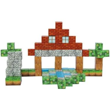 Imagem de Blocos Magnéticos de Montar 88 PCS – Plástico ABS, Ímãs Internos, Diversos Formatos, Desenvolve Habilidades Cognitivas