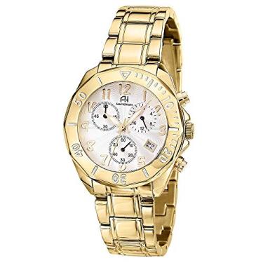 Imagem de Relógio Feminino Champion Ana Hickmann Dourado Cronógrafo Prova D'Água AH30246H Colar e Brincos