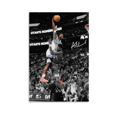 Imagem de Arte de parede em tela de pôster Basketball Dunking 30x46cm - Marca Pr
