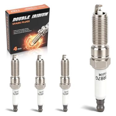 Imagem de 4 peças de velas de ignição de irídio duplo 91970 para Chevy Cruze 2016-2019, Chevy Equinox/Malibu, 16-19 Trax, 2018-2024 GMC Terrain, Buick Encore 2016-2024, 16-19 Cascada Replaced. e# ILNAR8B7G