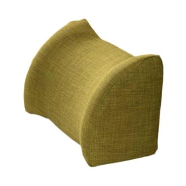 Imagem de Kokiya Almofada de apoio lombar para cadeira, melhora a postura ao sentar, almofada ergonômica de encosto para casa e trabalho, Verde