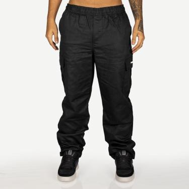 Imagem de Calça Overking Cargo Sarja Preto-Masculino