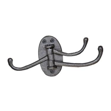 Imagem de Ｂｅｓｇａ Cabide de parede em ferro fundido para casacos, garagem, uso externo, decorativo, porta-chaves, suporte de parede para armários, bolsas e chapéus, 21.5 Cm X 9.2 Cm