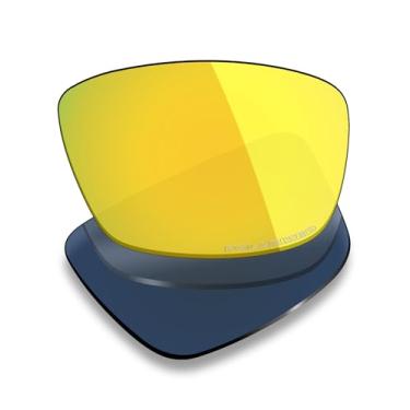 Imagem de Mryok Lentes de substituição ultra polarizadas compatíveis com óculos de sol Spy Optic Cyrus, HD Polarized, proteção UV, resistente a impactos e ajuste perfeito - Ouro 24K