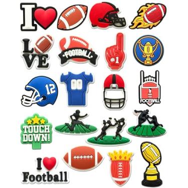 Imagem de Mowzury Bolas esportivas pingentes de sapatos para meninos, basquete, futebol, beisebol, softball, hóquei, decoração para pulseira, acessórios bonitos para crianças, adolescentes, homens, presentes de