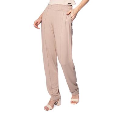 Imagem de Calça Feminina Bruna e Bia Vicenza Reta Bege-Feminino