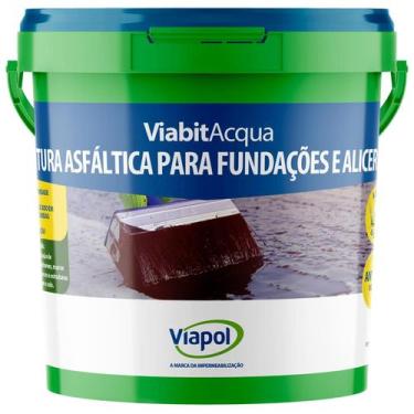 Imagem de Viabit Acqua 3,6l Emulsão Asfáltica Protege E Impermeabiliza - Viapol