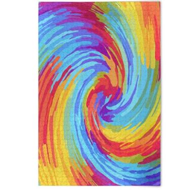 Imagem de Quebra-cabeça Jigsaw 1000 peças com estampa de flores de animais coloridos amarelos azuis para adultos presentes engraçados de tecnologia de jogos, 1000 peças, 75 x 50 cm