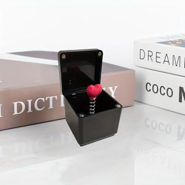 Imagem de Caixa 3D Red Love Heart Gift Box – lembrancinha de festa perfeita, ideal para casais, colegas de classe, aniversários, aniversários e outros presentes de Natal