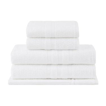 Imagem de Jogo Toalha Banho Gigante Vanilla Extra Soft 5pcs Branco - Buddemeyer
