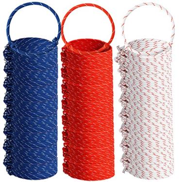 Imagem de 240 peças Pulseiras de amizade ajustáveis pulseiras patrióticas de corda de amizade pulseiras em massa pulseiras de 4 de julho pulseiras em massa para dia da independência para crianças sala de aula presente de estudante lembrancinhas de festa, UNISEX, Poliéster, Sem pedras preciosas