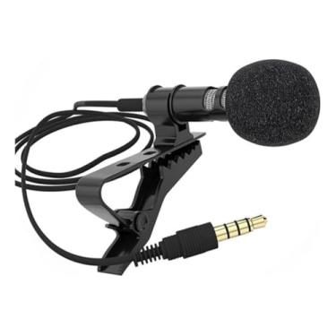 Imagem de Microfone De Lapela Para Celular Cor Preto - P3