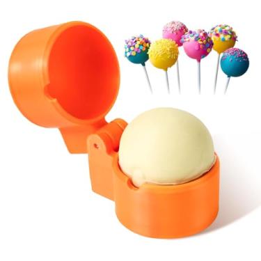 Imagem de LJRSWDA Conjunto de prensa de formas de bolo redondo, cortador e empurrador de bolo redondo esférico, acessórios de ferramentas de cozimento para bolos, biscoitos, sobremesas de casamento e festa (1