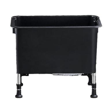 Imagem de Pia utilitária, banheira de lavanderia de plástico, pia de esfregão de chão, lavatório utilitário, banheiras de estação de lavagem independentes, bacia com drenagem/filtro de pia, para sala de lavagem