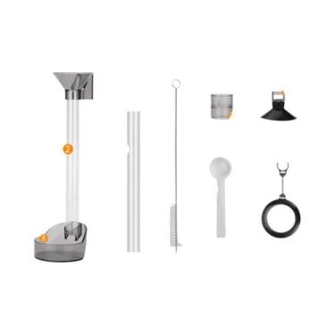 Imagem de Tubo Alimentador Telescópico De Acrílico Para Peixes Pequenos E Camarõ