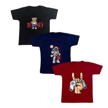 Imagem de Blusa Camiseta Infantil De Menino Estampas Da Moda Atacado Verão Quali