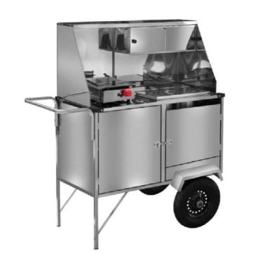 Imagem de Carrinho Hot Dog Inox Pneumáticas L10P GS Cefaz