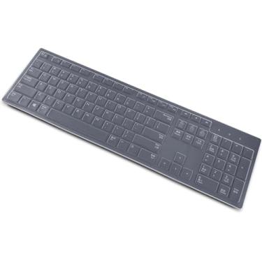 Imagem de Linda capa de teclado para teclado Dell KM636 KB216 KB216t/d/p, Dell Optiplex 5250 3050 3240 5460 7450 7050, Dell Inspiron Desktop 3475 3670 3477 5400 5490 7700 7790, Transparente