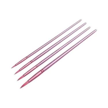 Imagem de Conjunto De 6/4 Pincéis De Aquarela E Acrílico Com Cerdas De Nylon Pla