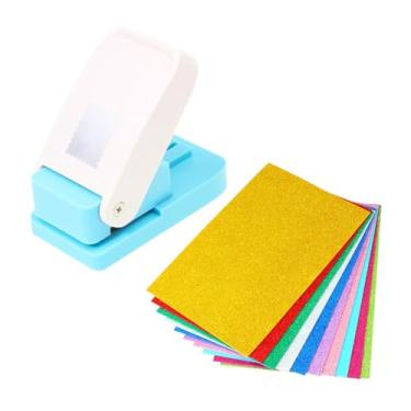 Imagem de predolo Perfurador de Papel com Formato de Carimbo e Glitter em 10 Cores para Cartões Artesanais DIY