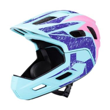 Imagem de UGPLM Capacete infantil para ciclismo de estrada, capacete esportivo, infantil para ciclismo ao ar livre, para meninos e meninas, para skate e patins, Rosa Azul