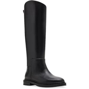 Imagem de Steve Madden Bota de cano alto feminina Gaige, Couro preto, 35