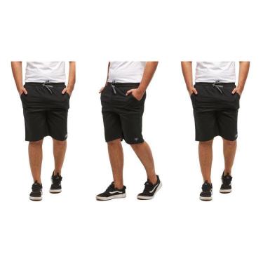 Imagem de Kit 3 Bermudas Basica de Moletom Wooks Sport Fit-Masculino
