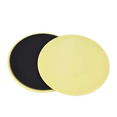 Imagem de Naroote Fitness Core Slider Disco Deslizante Esporte Treino para Ginásio Yoga Dança Fisioterapia 2 PCS Cinza (Amarelo)