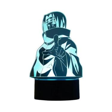 Imagem de Luz Noturna 3D Kakashi Shippuden Sasuke, Figura De Ação De Anime, Mode