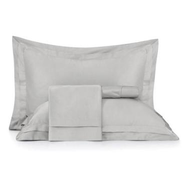 Imagem de Jogo de Cama Queen Altenburg Cetim 300 Fios Allure Cinza