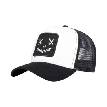 Imagem de Boné De Beisebol Unissex Ajustável Com Bordado Ghost Face, Chapéu Casu