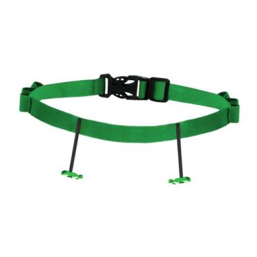 Imagem de RNXRZANK Cinto para Número de Corrida Ajustável, Cinto Elástico para Triatlo, Suporte para Número de Peito, Material de Poliéster Leve, Design Prático, Adequad, Verde