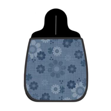 Imagem de Lixeira De Carro Organizador Lixinhocar Floral Azul 8