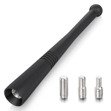 Imagem de SZSAUTO Antena de teto de carro curta de 4,3 polegadas, antena universal de borracha impermeável para carro, mastro, antenas de rádio AM FM para carros, caminhões, SUVs