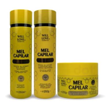 Imagem de Will Love Mel Capilar Kit Shampoo E Condicionador + Mascára