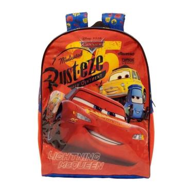 Imagem de Mochila de costas infantil Escolar Carros Relâmpago Mcqueen Original-Unissex
