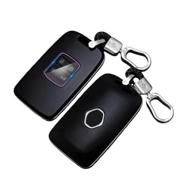 Imagem de Capa De Chave De Carro Abs Compatível Com Renault Koleos Kadjar Scenic Megane Sandero Espace Clio Captur Kangoo Laguna Talisman Twingo(Black)