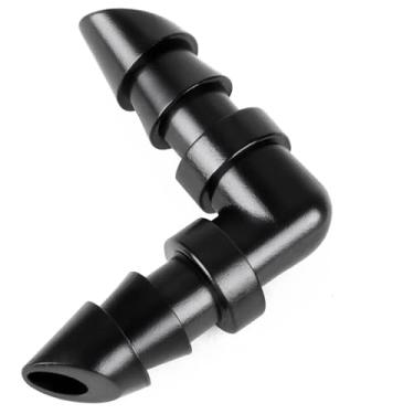 Imagem de Copadri 60 peças de encaixes de cotovelo de irrigação por gotejamento de 1/10.2 cm: conectores de cotovelo de 90 graus farpados duplos de linha de gotejamento de 1/10.2 cm para tubos de irrigação de