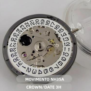 Imagem de Roda De Data Branca De Alta Precisão NH35A, Movimento Automático, Aces