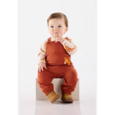 Imagem de Conjunto Jardineira e Body Bebê Up Baby-Masculino