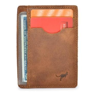 Imagem de Carteira Porta Cartão,cnh,cédulas,cartões Couro Legítimo - Ello Griff,