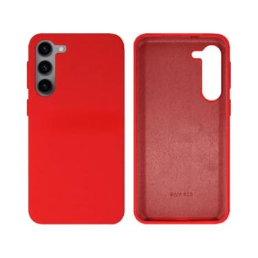 Imagem de [GL CASES] Capa Samsung S24 Capinha Samsung S24 Case Aveludada Anti Impacto Reforçada Silicone Emborrachado Com Proteção De Câmera (Vermelho)
